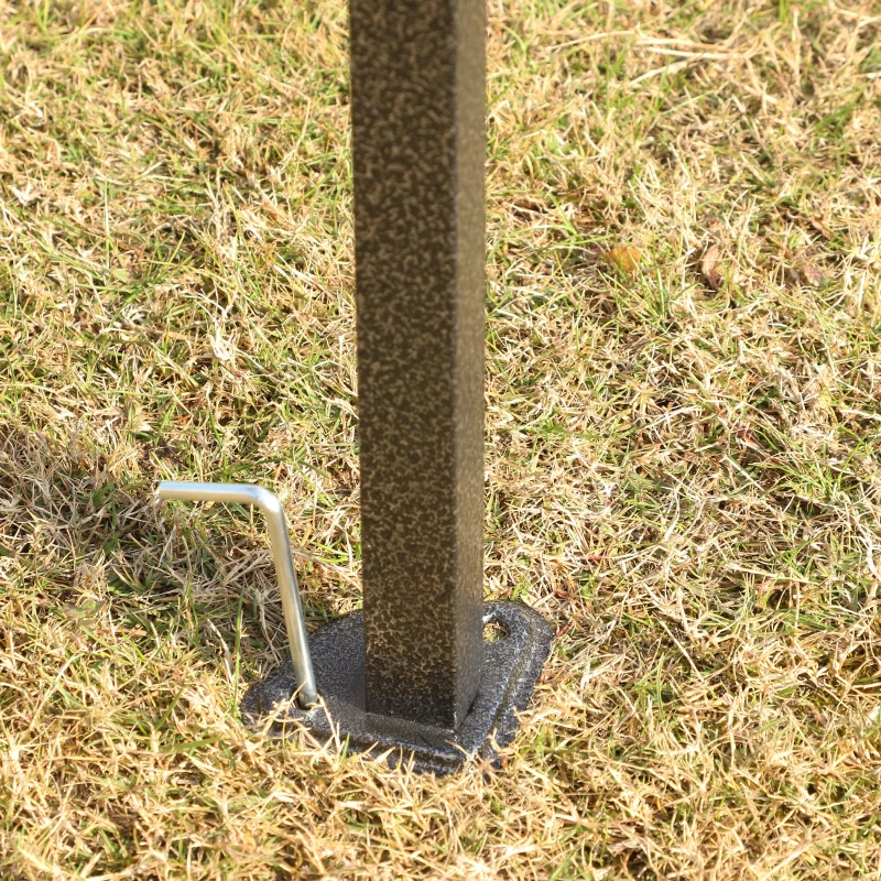 Outsunny® Garten-Pavillon Faltpavillon Festzelt Gartenzelt Höhenverstellbar Heringe Oxford