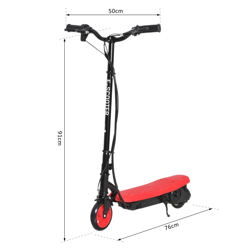 HOMCOM® E-Scooter Tretroller Kinderroller Kinder Roller Metall Rot