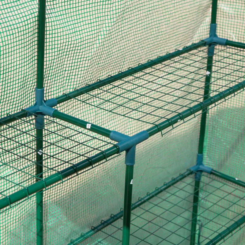 Outsunny® Treibhaus Gewächshaus Blumenregal Frühbeet Tomatenhaus Pflanzenhaus für Garten