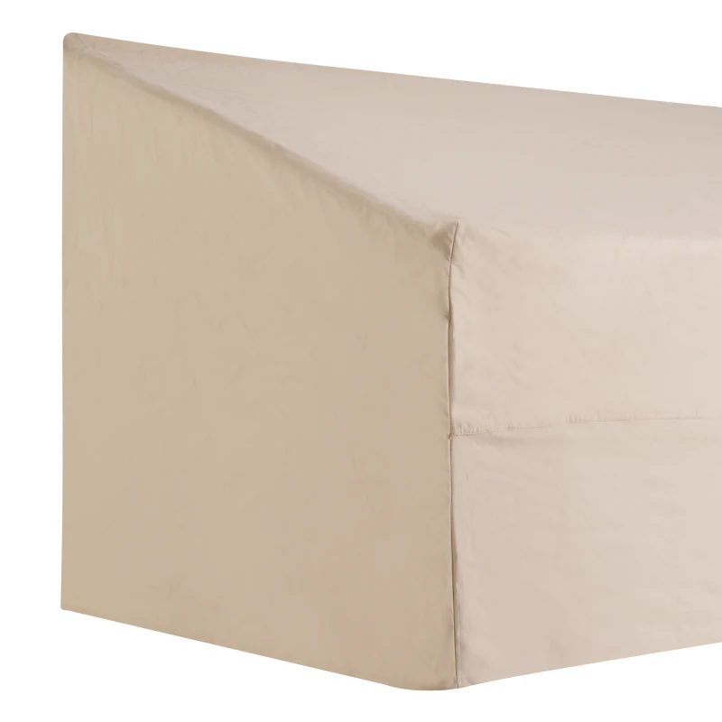 Outsunny® Abdeckung Gartenmöbel Schutzhülle 3er Sofa Beige