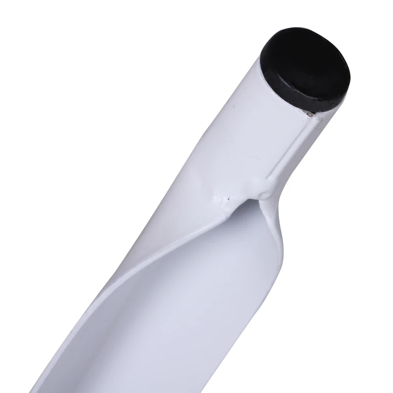 HOMCOM® 2er-Set Barhocker und Bistrostuhl | Küchenhocker | Metall | 46 x 44 x 103cm | Weiß