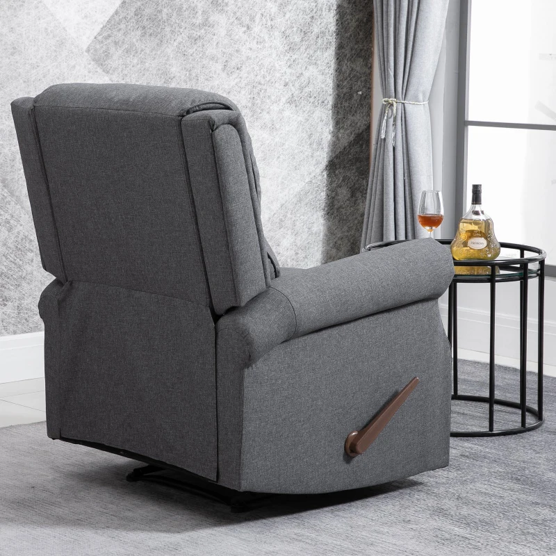 Fotel HOMCOM fotel rozkładany odchylany do 125° zdejmowane oparcie tkanina 89 x 83,5 x 101 cm