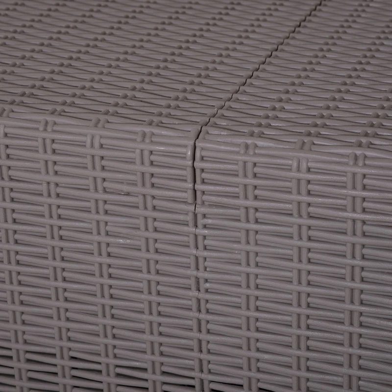 Outsunny® Vierteiliges Gartenmöbel Set Sitzgruppe Sofa Sitzkissen Couchtisch mit Stauraum