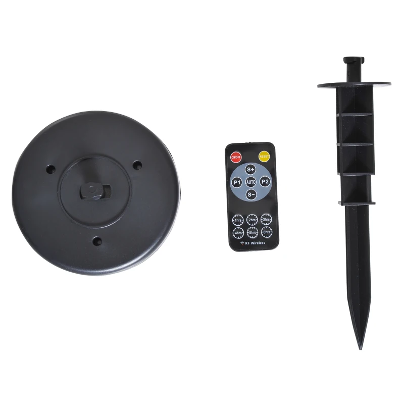 HOMCOM® LED Projektor Lichter Lichteffekt Schneeflocke Weihnachten Schwarz