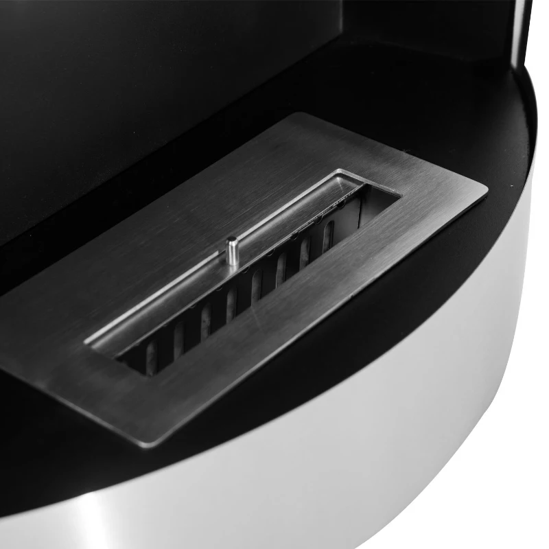 Bio Ethanol Edelstahl Wandkamin / Gel-Kamin 60 x 42 cm