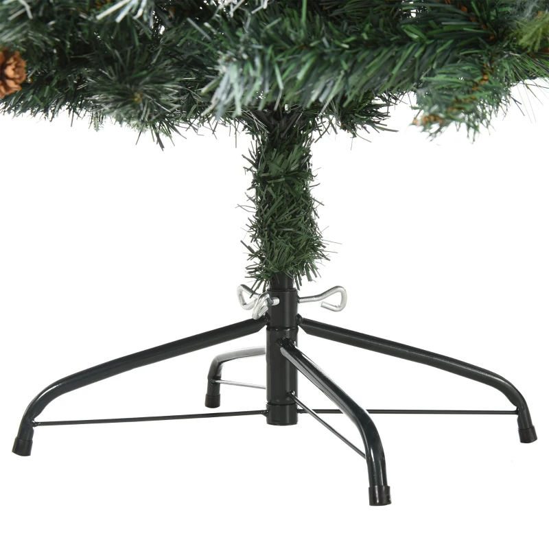 HOMCOM® Künstlicher Weihnachtsbaum 1,5 m Christbaum Tannenbaum 770 Äste Metallfuß PVC