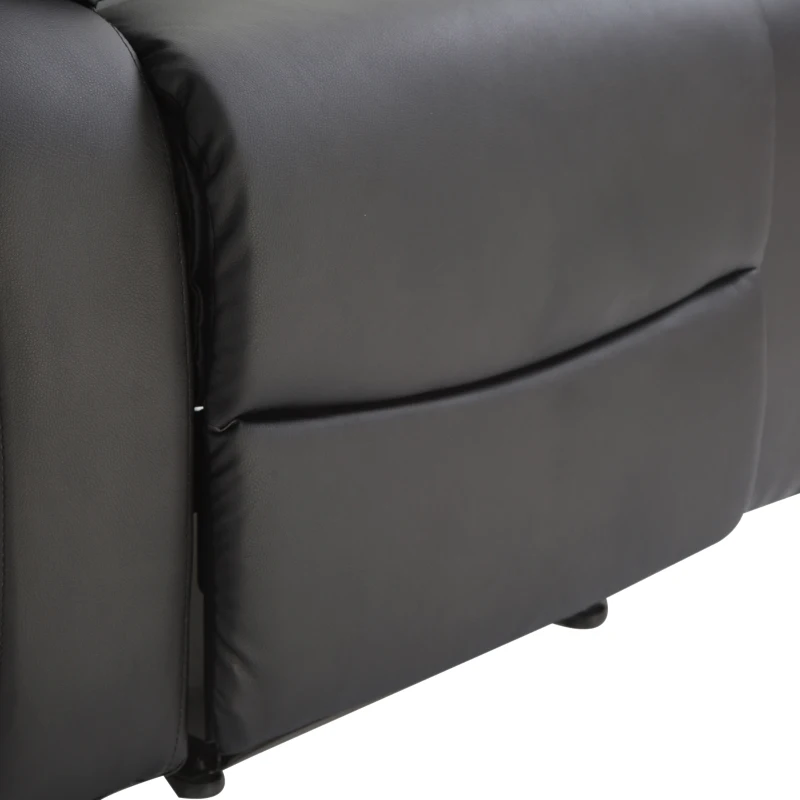 HOMCOM® Relaxsessel Fernsehsessel mit Liegefunktion Schwarz Verstellbar