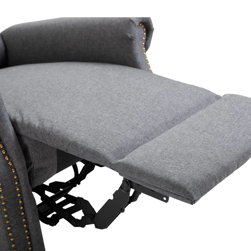 Fotel HOMCOM fotel rozkładany odchylany do 125° zdejmowane oparcie tkanina 89 x 83,5 x 101 cm