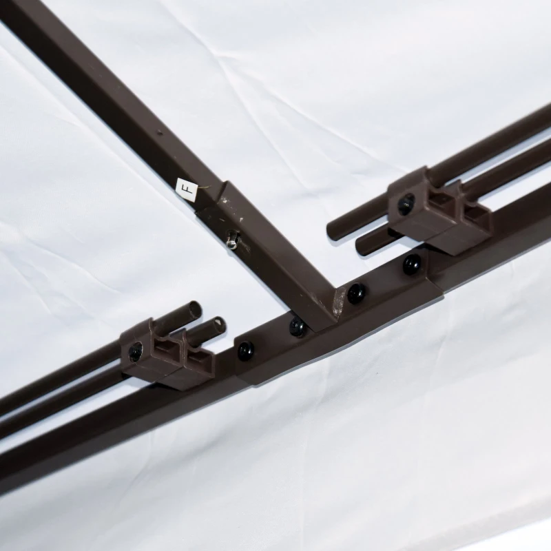 Outsunny® Polyrattan Gartenpavillon inkl. Seitenteile 3x4m