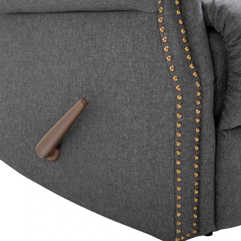 Fotel HOMCOM fotel rozkładany odchylany do 125° zdejmowane oparcie tkanina 89 x 83,5 x 101 cm