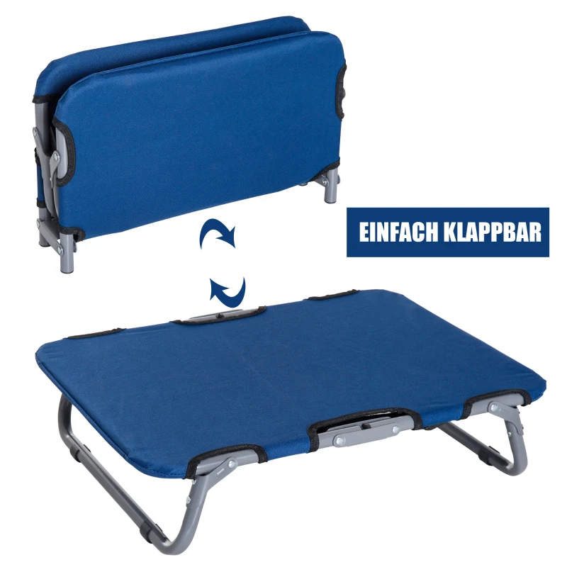 PawHut® Hundeliege Hundebett Katzenbett Schlafplatz faltbar Blau