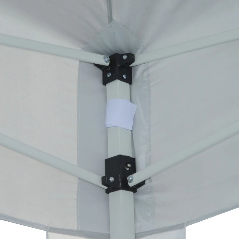 Outsunny® Faltpavillon Faltzelt 3x4,5m weiß inkl. 3 Seitenteile