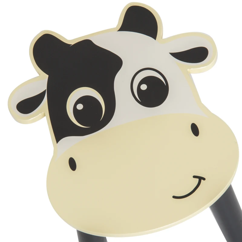 HOMCOM® Kinderschreibtisch Kindermaltisch mit Tafel Kuh