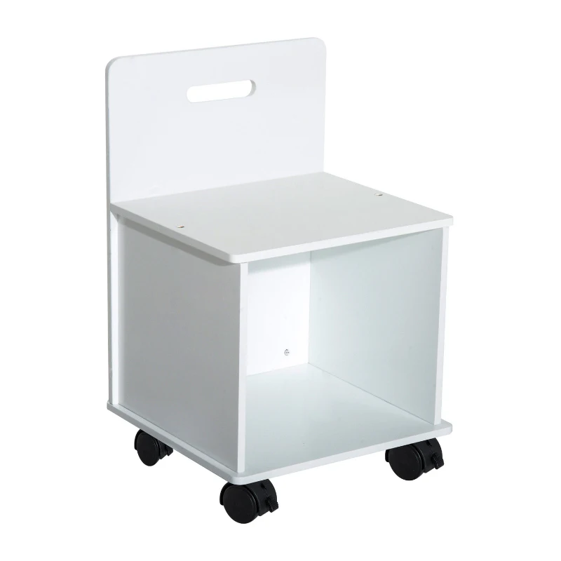 HOMCOM® Kinderküche Spielküche mit Zubehör Hocker Holz Rosa