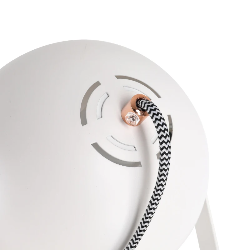 HOMCOM® Stehleuchte Stehlampe E27-Fassung neben Sofa 90° verstellbar Metall Weiß 25,5 x 20 x 155 cm