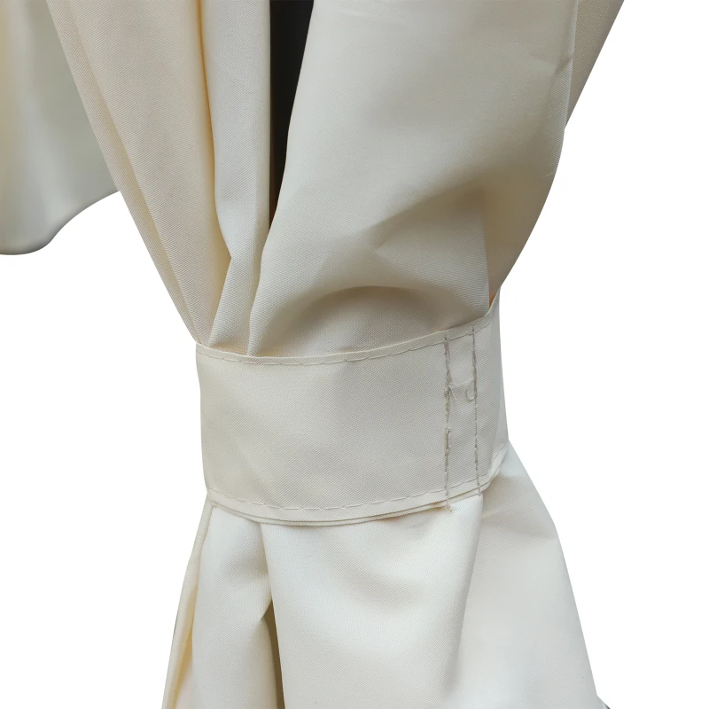 Outsunny® Gartenpavillon Pavillon Festzelt Partyzelt wetterfest Zelt mit Seitenwänden Cremeweiß 4 x 3 m