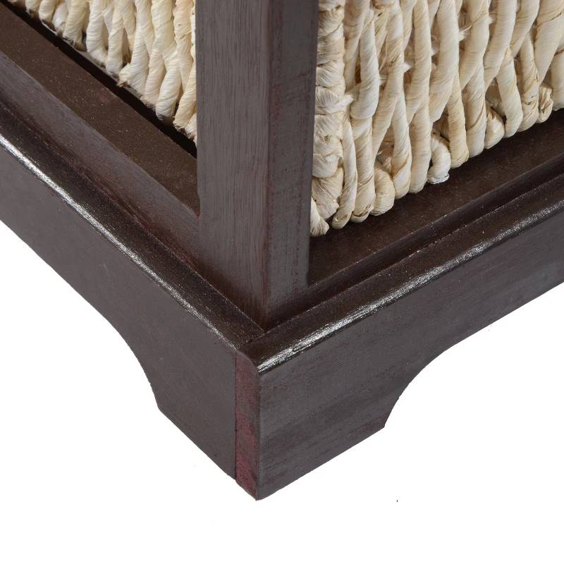 HOMCOM Kommode Sideboard mit Körben Aufbewahrung Tisch Holz Schubladen