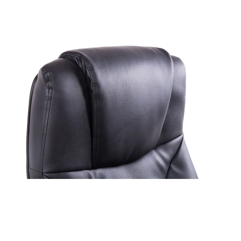 HOMCOM® Chefsessel Kunsterleder Sitzhöhe 45-54 cm Schwarz