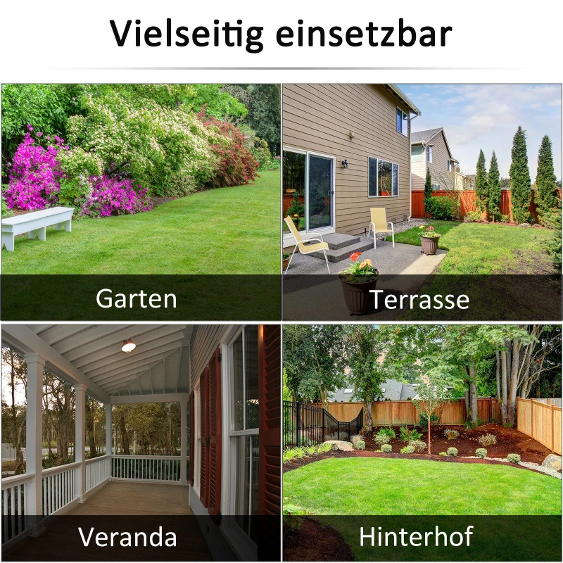 Outsunny Einpflanzstation, Werkbank, Metall, Schwarz