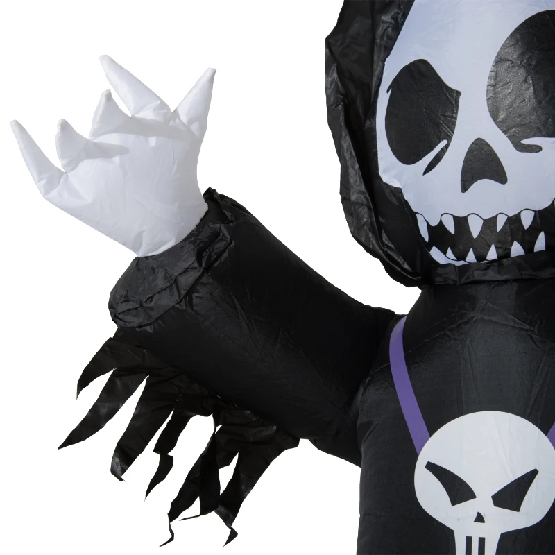 HOMCOM® Halloween Aufblasbares Spukgespenst Luftfigur Deko 120 cm