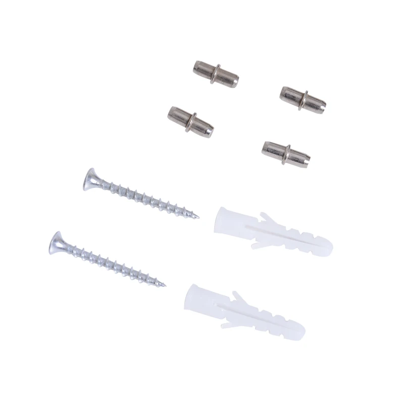 HOMCOM® Fernsehtisch mit 4 Schubladen und 2 Ablagen | TV-Board | 150 x 40 x 50 cm | Weiß, Eiche