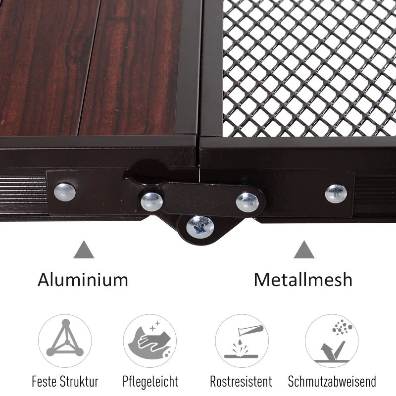 Outsunny® Campingtisch Klapptisch Picknicktisch 2-stufig höhenverstellbar Alu-Legierung
