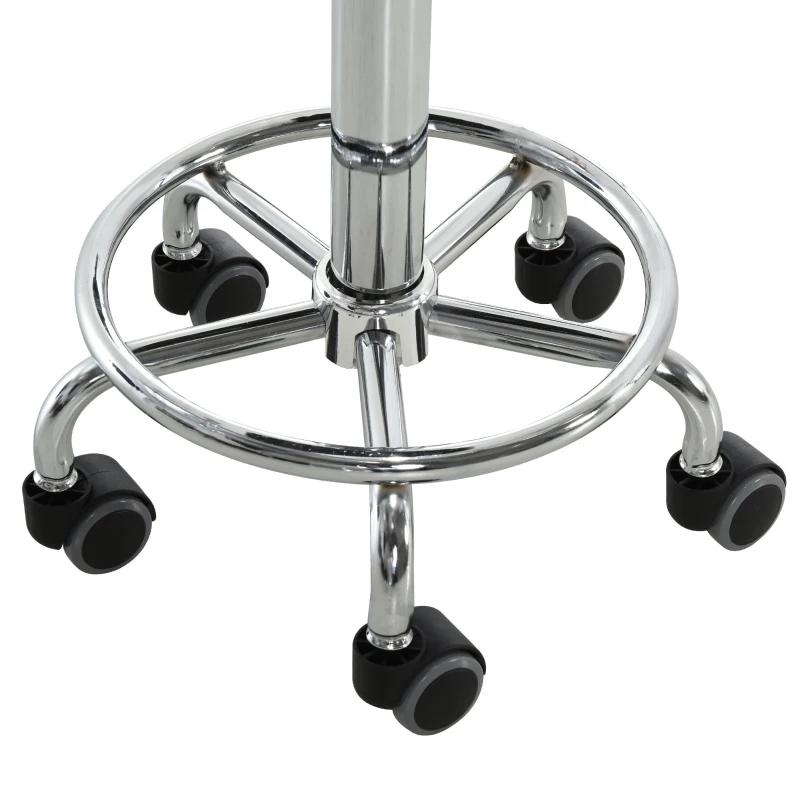 HOMCOM® Sattelhocker für Büro Salon Massage verstellbar Drehhocker Rollhocker Schwarz