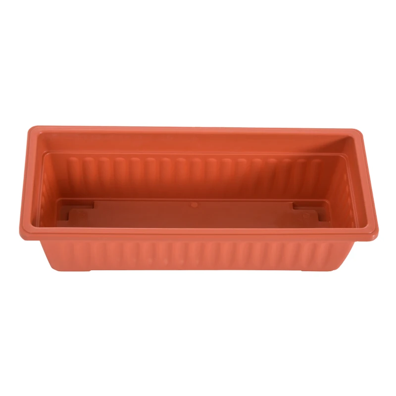HOMCOM® Blumenkastenhalter Blumenkästen Ständer Metall Terracotta