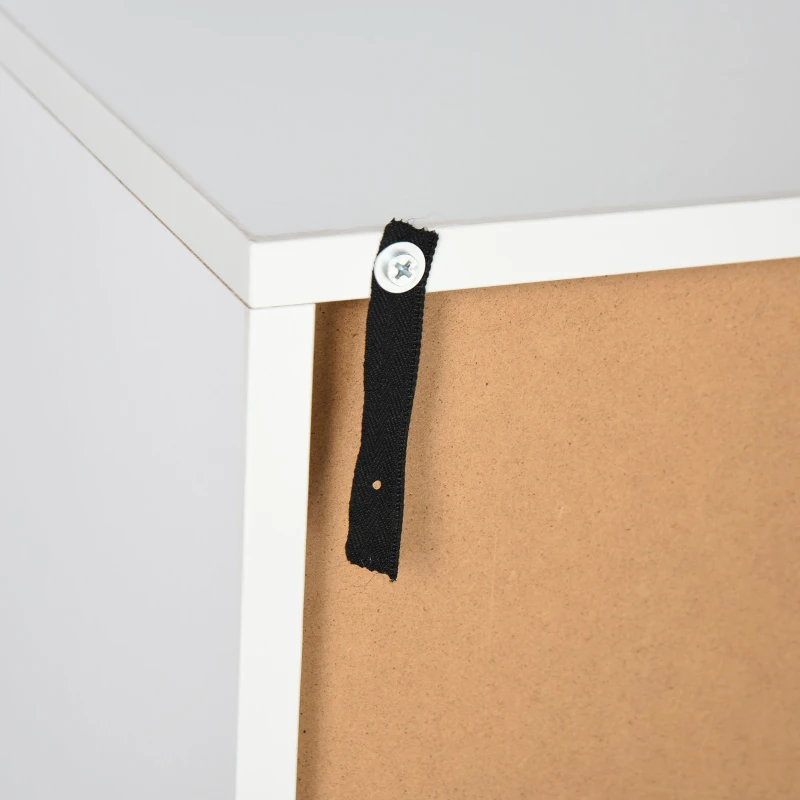 Boekenkast vrijstaande stelling keukenkast kubusrek met opbergvakken wit + grijs