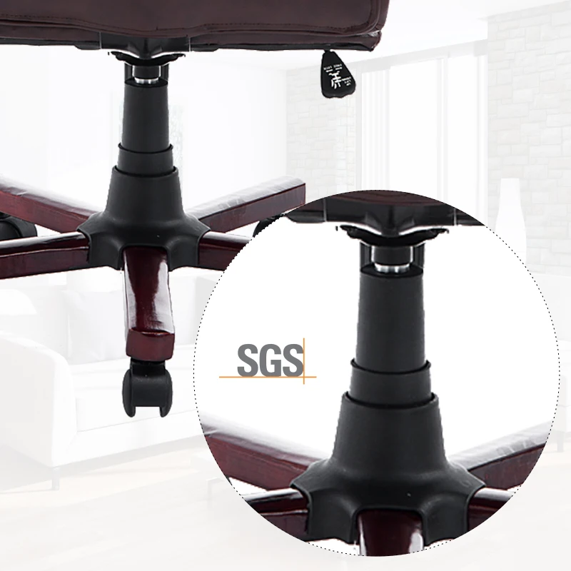 HOMCOM® Chefsessel Kunstleder Sitzhöhe 45-54 cm Braun