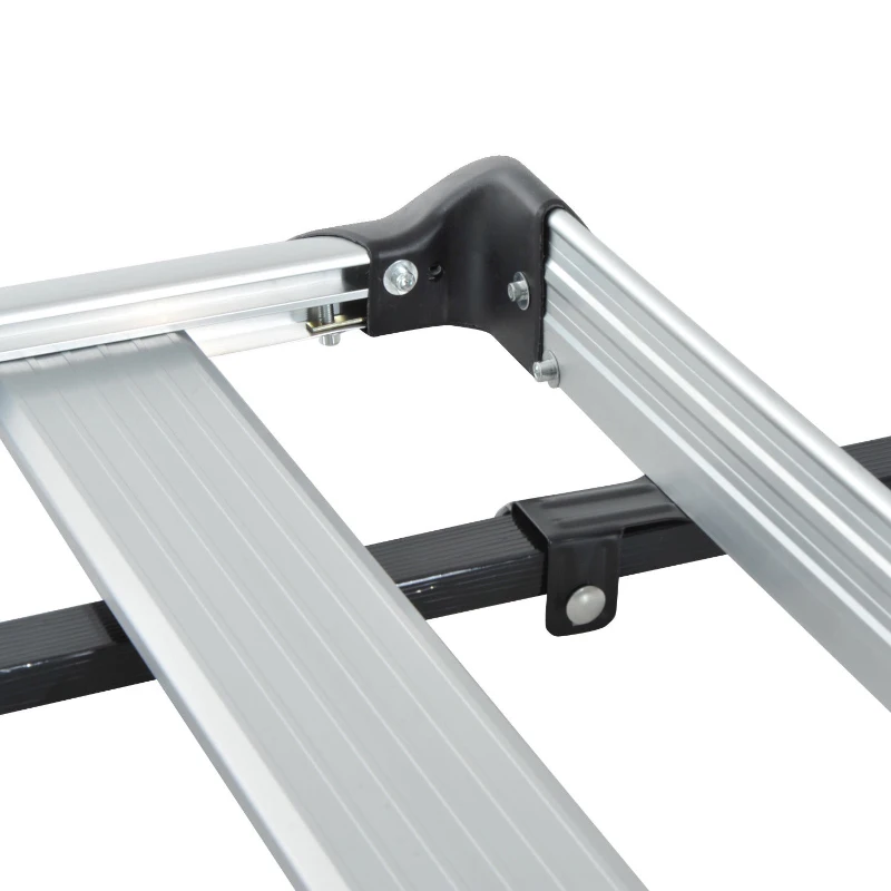 HOMCOM® Gepäckträger Dachgepäckträger Dachträger Universal 110cm Alu 75kg Silber