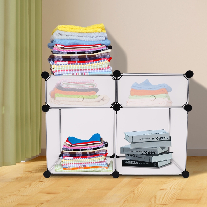 Homcom DIY Steckregal aus Kunststoff 74x54x37cm