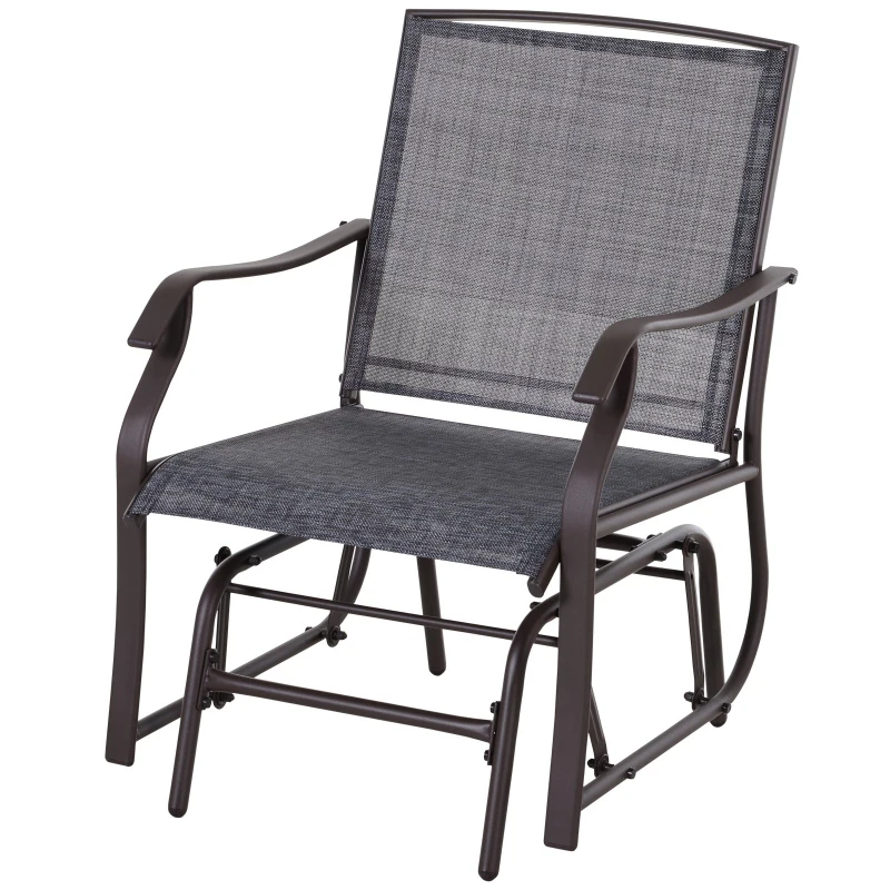 Outsunny Dreiteiliges Gartenmöbel Set, 2 Stühle, 1 Tisch, Braun, Grau