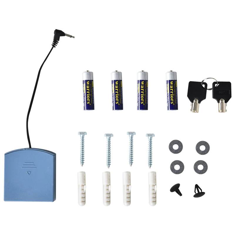 HOMCOM® Safe Tresor Möbeltresor Wandtresor mit Elektronikschloss Stahl Schwarz