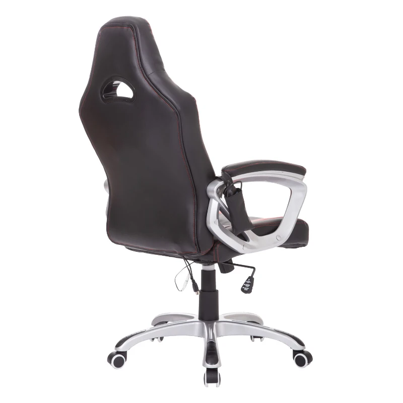 HOMCOM® Chefsessel Gamingsessel Massage Heizung Rot  Schwarz