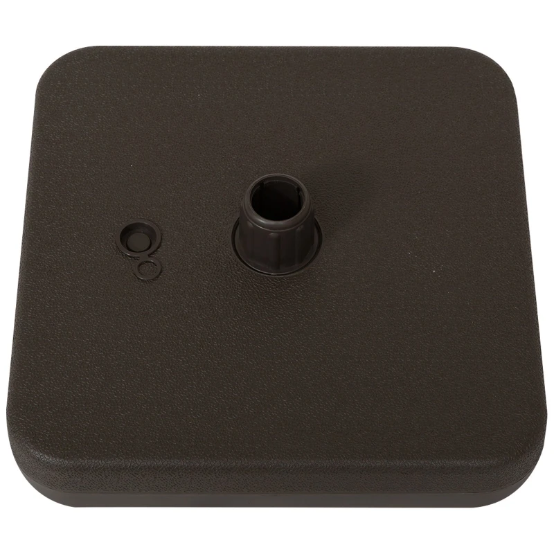 Outsunny® Gartenmöbel Set 7-teilige Sitzgruppe 1 Sonnenschirm, 1 Tisch, 4 Stühle Metall