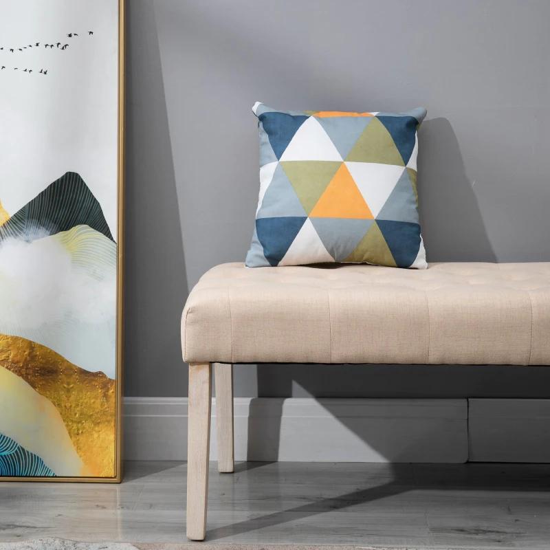 Schoenenbank zitbank zitkist inkomhal polyester beige