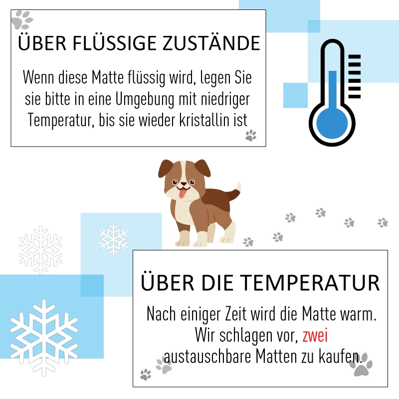 PawHut® Kühlhundematte Hundematte Haustier Kühlmatte Haustier-EIS-Pad Blau