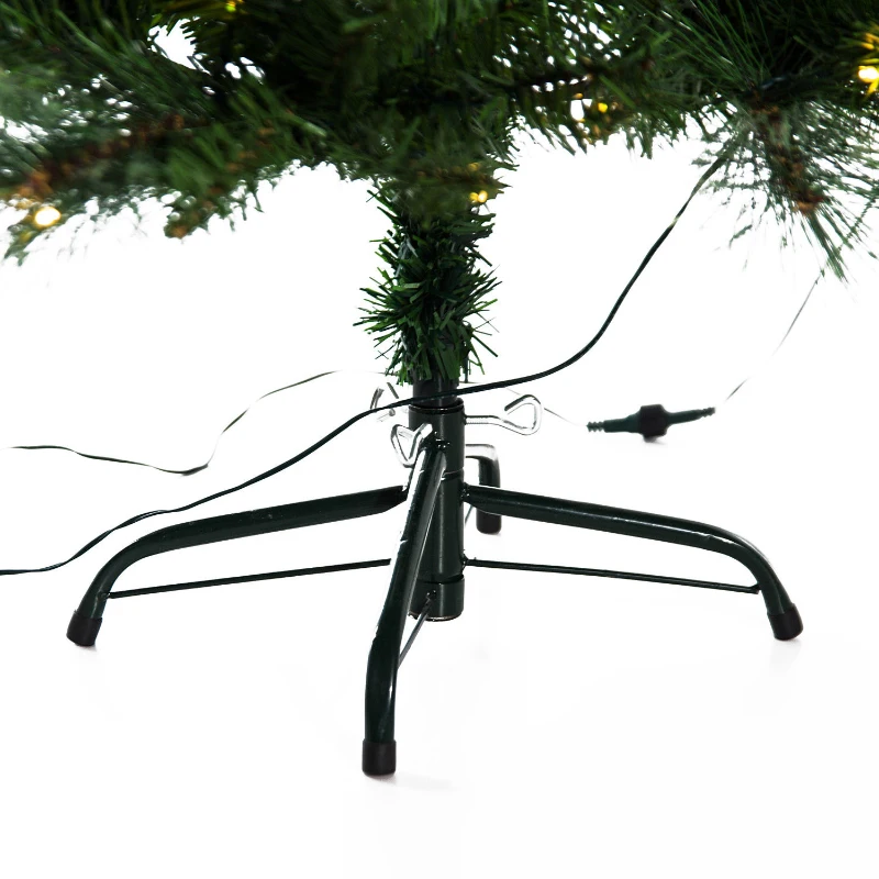 HOMCOM® Künstlicher Weihnachtsbaum | Tannenbaum | Inkl. Metallständer | Ø80 x 120 cm | Grün