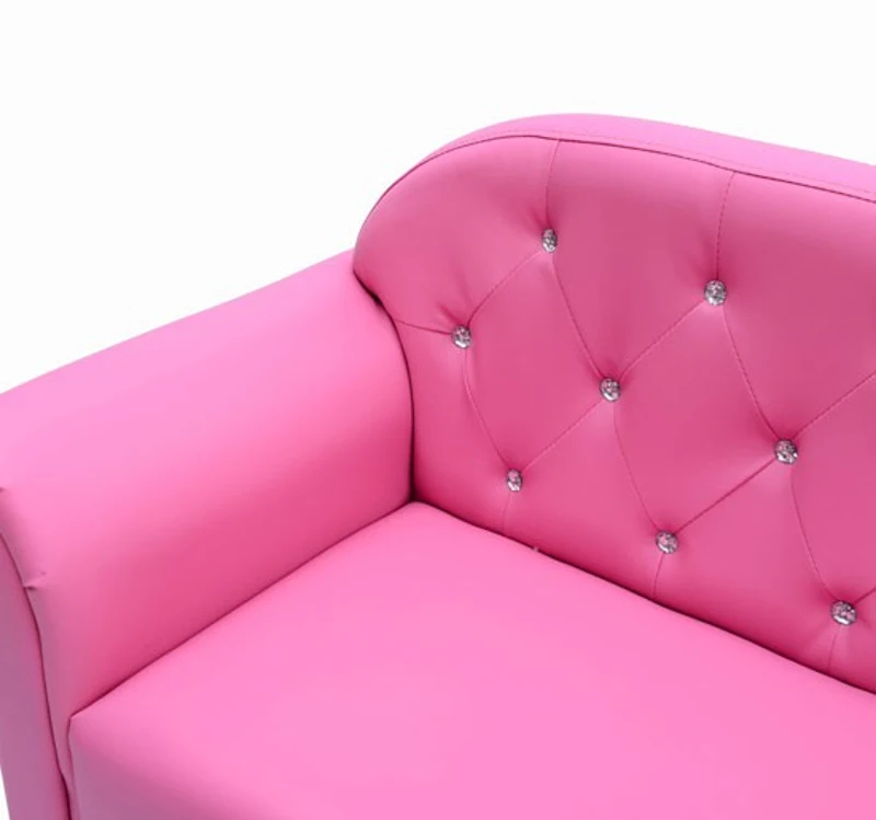 Homcom Kindersofa Pink Sofa Kinderzimmer Doppelsofa