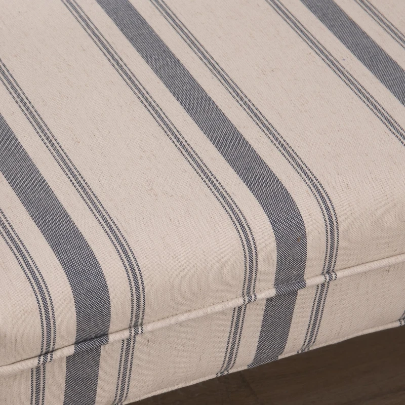 HOMCOM® Polsterbank Schuhbank Sitzbank Fußschemel Gepolstert Schaumstoff Gummiholz