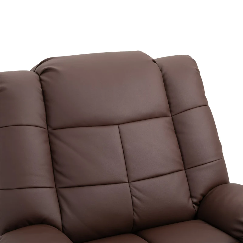 HOMCOM® Massagesessel mit Wärmefunktion Fernsehsessel Relaxsessel Braun