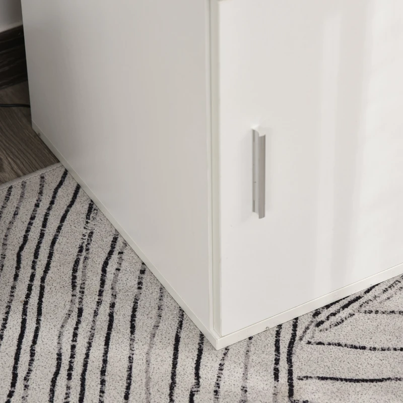 HOMCOM® Bücherregal 2-in-1 Standregal Drehregal 360 ° drehbar Abnehmbar Weiß