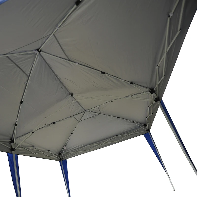 Outsunny® Gartenpavillon faltbar 3x6 m mit Tragetasche, blau