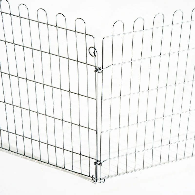 PawHut® Freilaufgehege Welpenauslauf für Tiere 8-teilig 63x107cm