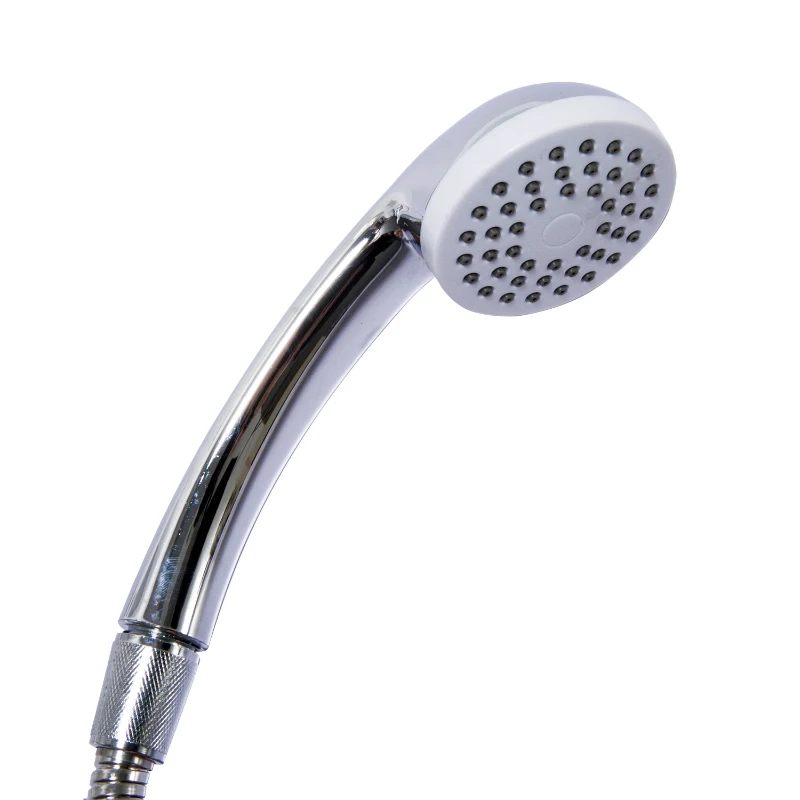 kleankin® Duschsystem mit Handbrause Duscharmatur Duschset Schlauch Edelstahl Chrom