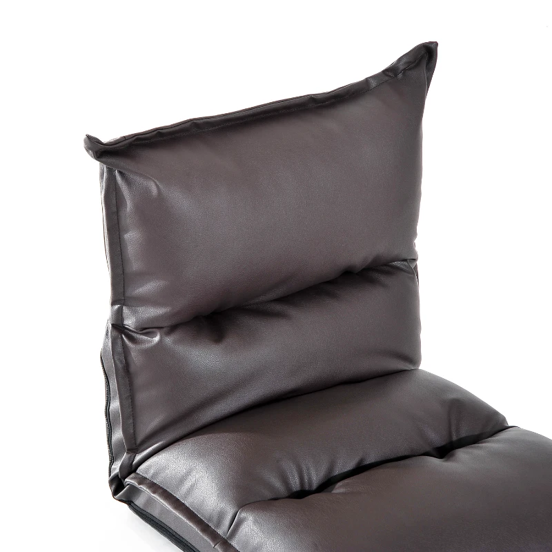 HOMCOM Sitzkissen Sitzsack mit Lehne klappbar braun