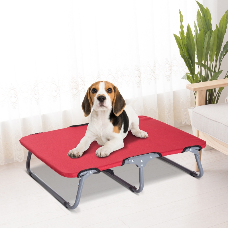PawHut Hundeliege Hundebett Katzenbett faltbar Rot | Aosom.de