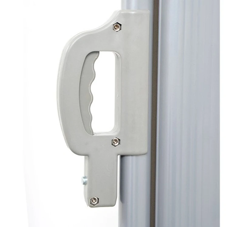 Seitenmarkise Windschutz Sonnenschutz Sichtschutz Alugestell 300x180cm kaffeebraun