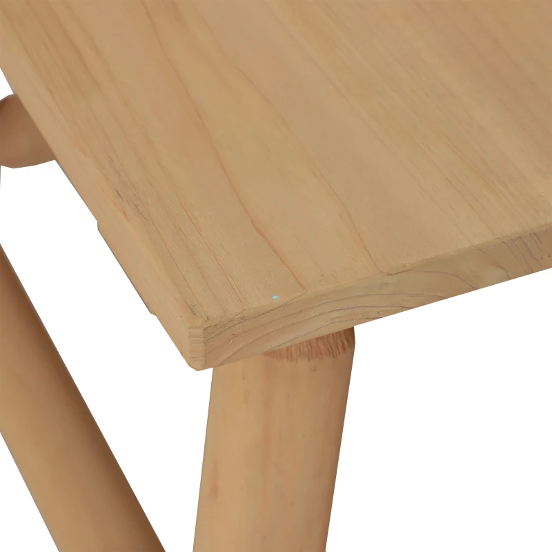 Outsunny® Holzhocker Nachttisch Blumenständer Kinderstuhl Schemel Allzweck Tannenholz Natur 60 x 50 x 45 cm